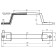 Handle-slop, metal-plastic, m/o 140 mm, white