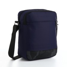 Male Bag 20*8*23, 2 Otv on the zipper, n/k, blue