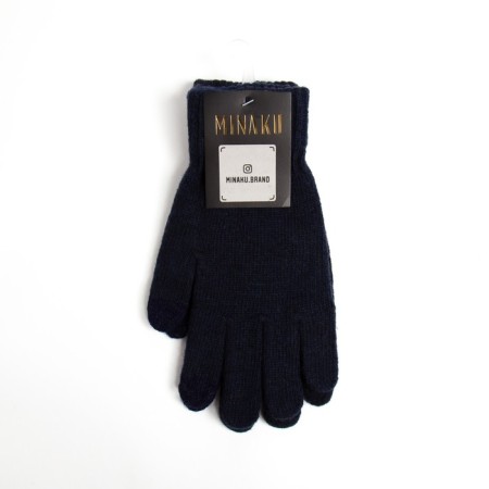 Men's gloves minku is plain, col. Dark blue, rr 9-10 (22-24 cm)-3