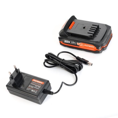 Drill-shuruvumvets Patriot Br201US-H, 20 V, Lion, 2x2 Ah, 30 Nm, shock-10