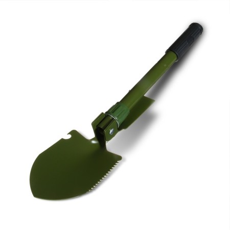 Shovel Tourist, Folding, L = 41 cm, Moten, rubberized hilt, in the case, Greengo