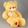 Soft toy "Bear", with stars, 80 cm, beige color