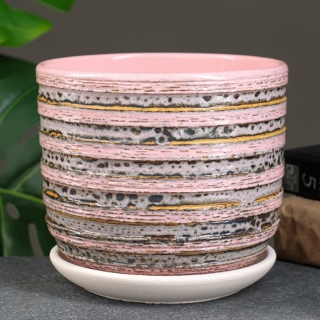 Flower pot "cuckoo" pink, 1.73 liters