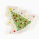 New Year! New Year's ceramic stand for a tea bag "Christmas tree", 8.7 x 8.5 cm, white color