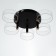 Chandelier 1697/5 LED 100W 3000-6000K Black 60x60x12 cm Bayerlux