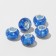Busina "Sugar quartz", blue color in silver