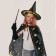 Carnival set "Lunar Witch", raincoat 70 cm, hat, gloves, wand