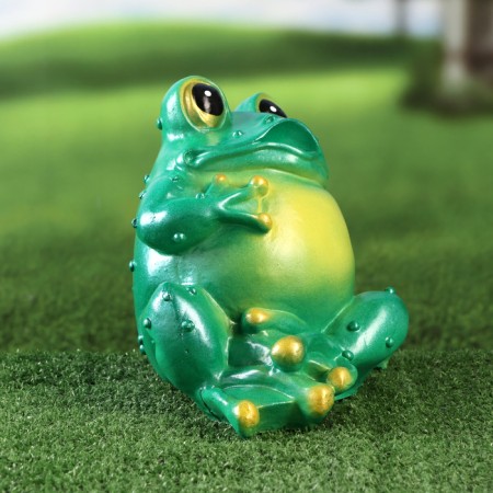 Garden figure "Frog rest" Green, 20cm-2