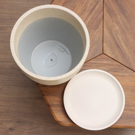 Flower pot "Beige bud №8", 22 l-3