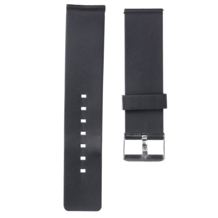 22 mm watch strap, silicone, L-22 cm, black-2