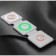 Wireless charging 3 in 1 h39, 15 W, backlight, support magsafe, folding, glass, white