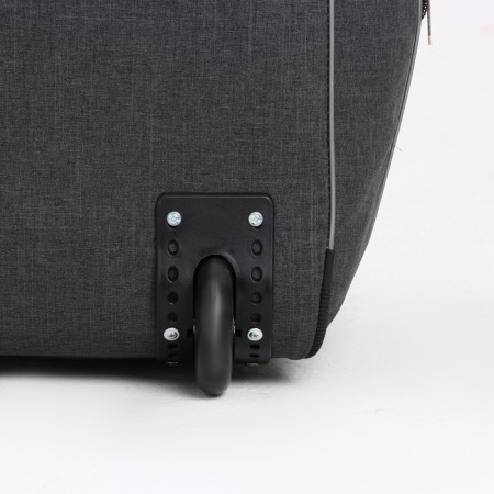Road bag on wheels, a lightning department, with an increase, an outer pocket, the color is gray-4
