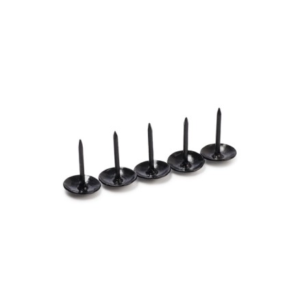 Tundra nails, decorative, textured, 11x16 mm, black, 100 pcs-9