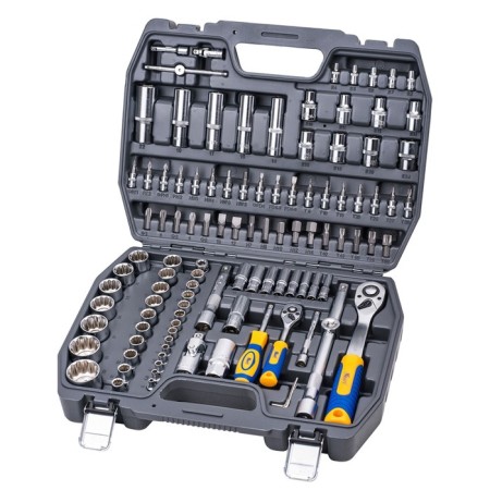 The instrument set Kraft KT700680, 1/2 and 1/4 "12 gr. heads, 4-32 mm, E4-E24, 108 Ave.-1
