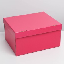 Gift folding box, packaging, Fuchsia, 31.2 x 25.6 x 16.1 cm