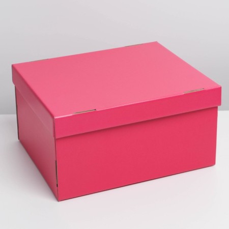 Gift folding box, packaging, Fuchsia, 31.2 x 25.6 x 16.1 cm