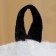 Bath cap with applique "King", black