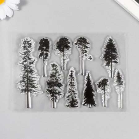 Stamp for creativity Silicon "Trees" 11x16cm
