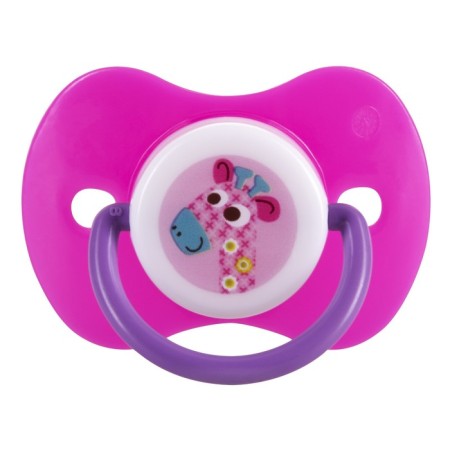 Nipple - Silicone dummy classic, with a chain and clothespin, from 0 months., Mix color-10
