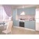 Cabinet of hinged royalwood, 300x600x360, white/blue Provence