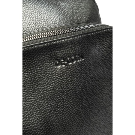 Male backpack, genuine leather, de-gosa black, 27x13x36 cm-3