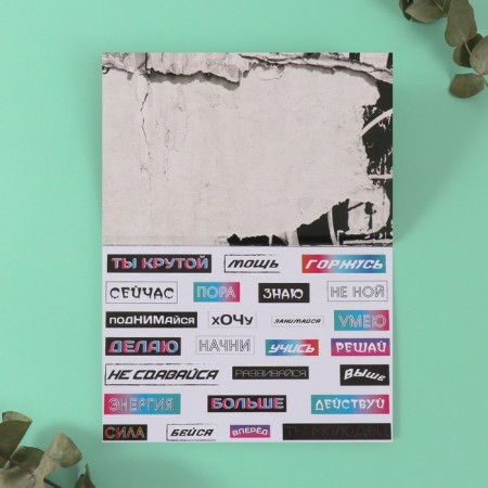 Stickers in the book "Motivation on the style" + 3 background 20.7x14.2 cm-5