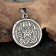 Slavic amulet "Wolf + Wolf's Haw", 8g, 32x28 mm, opening size 9x5 mm, purether