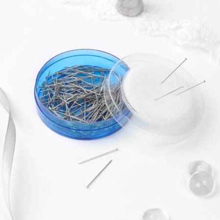 Needleman with pins "Cloves", 21 mm, 200 pcs, blue color-2