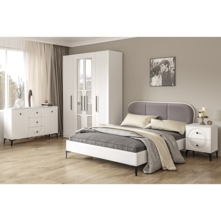 Valencia bedside table 13.291, 492x384x640, white shagrin MDF-6