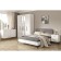 Valencia bedside table 13.291, 492x384x640, white shagrin MDF