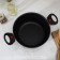 Forever pan, 3.5 l, d = 22 cm, removable handles, glass cover, anti -stick coating, black color
