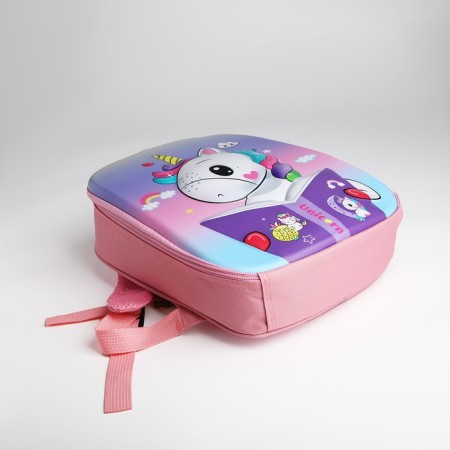 Baby backpack on lightning, pink color-4