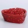 Candle "Heart" 9x4.5cm, ruby