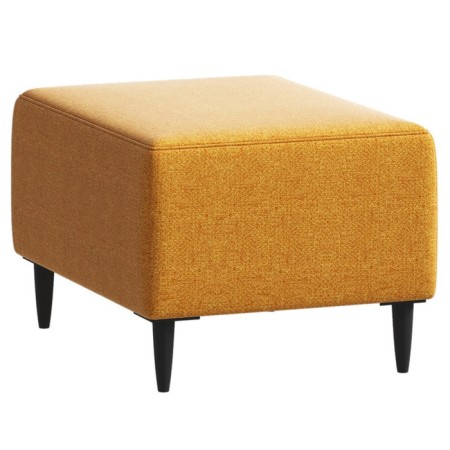Puff "Kirkas", 560 × 360 × 430 mm, roasting fabric, yellow-orange color-1