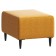 Puff "Kirkas", 560 × 360 × 430 mm, roasting fabric, yellow-orange color