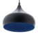 Suspension Bayerlux "Dome Duo" E27 Black-blue 24x24x18-118cm