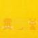 Terry towel with a cat border, yellow color, size 50x90cm 380g/m 100% cotton