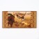 Neds "Hunting with a golden eagle", a wooden board 60 x 60 cm, with a field for playing checkers
