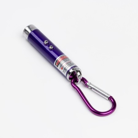 Laser pointer, with carbine, range 1 km, 3 lr 44, 7.3 x 1.2 cm, lilac-1