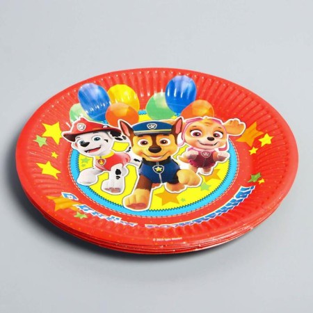 Paper plate "Happy Birthday!", 18 cm, puppy patrol-3