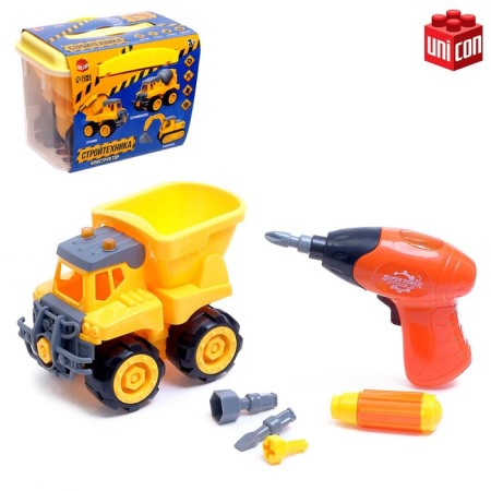 Constructor "Truck" with an electric screwdriver, 22 details
