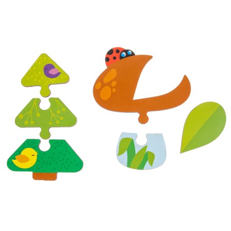 Puzzle puzzle from large details "Forest animals"-2