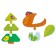 Puzzle puzzle from large details "Forest animals"