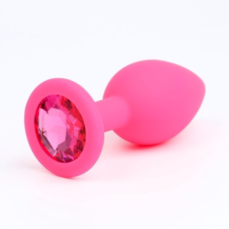 Anal traffic jams, soft silicone, pink crystal, d = 28 mm, pink-1