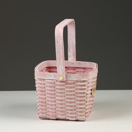 Wicker basket, 15 x 15 x 12/24 cm, Roy, sequoia-2