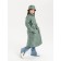 Пальто стёганое для девочек AmaroBaby TRENDY, рост 134-140 см, цвет фисташковый