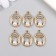 Decor for creativity Metal, plastic "Obval with a bead" 1.2x2 cm