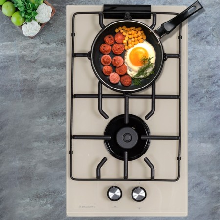 Hon surface Delvento V30H20J001, gas, 2 burners, beige-4