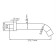 Built -in spout for the bath Wasserkraft a084, brass, black