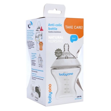 A bottle for feeding anti -brim, 180 ml, from 0 months.-6